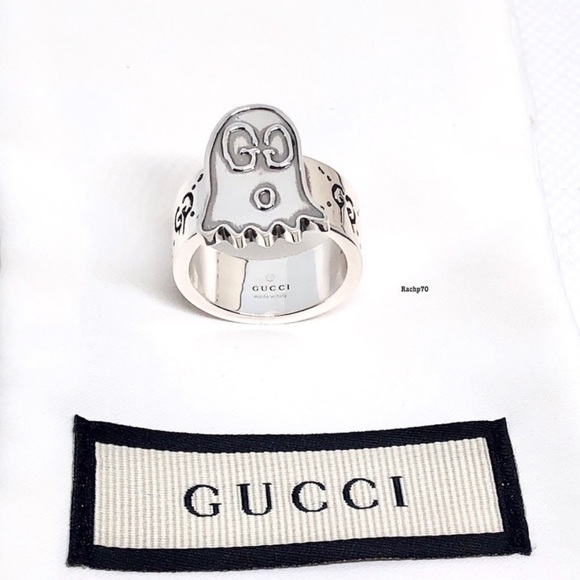 New Authentic Gucci Ghost Ring Size 7